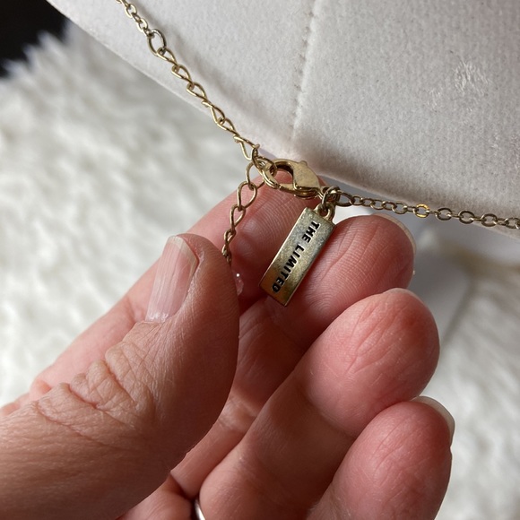 The Limited Gold And Rhinestone Necklace - Picture 5 of 7